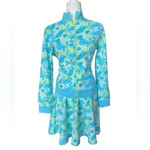 Lilly Pulitzer Vintage/White Label Jenna Jacket & Flippy Skirt SET $218 NWT